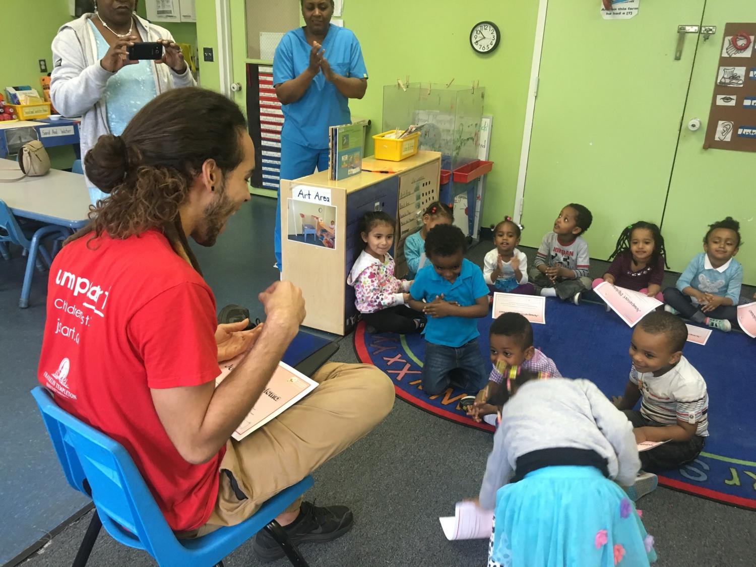 Caleb as team leader in session