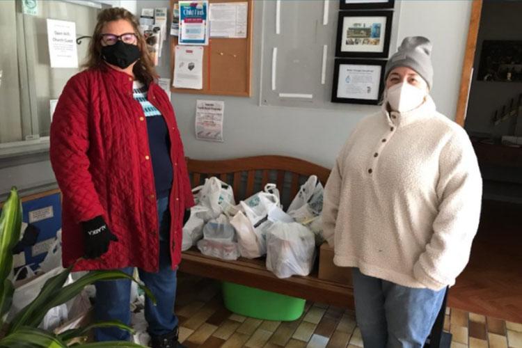 MLK Day volunteers at the Center for Food Action